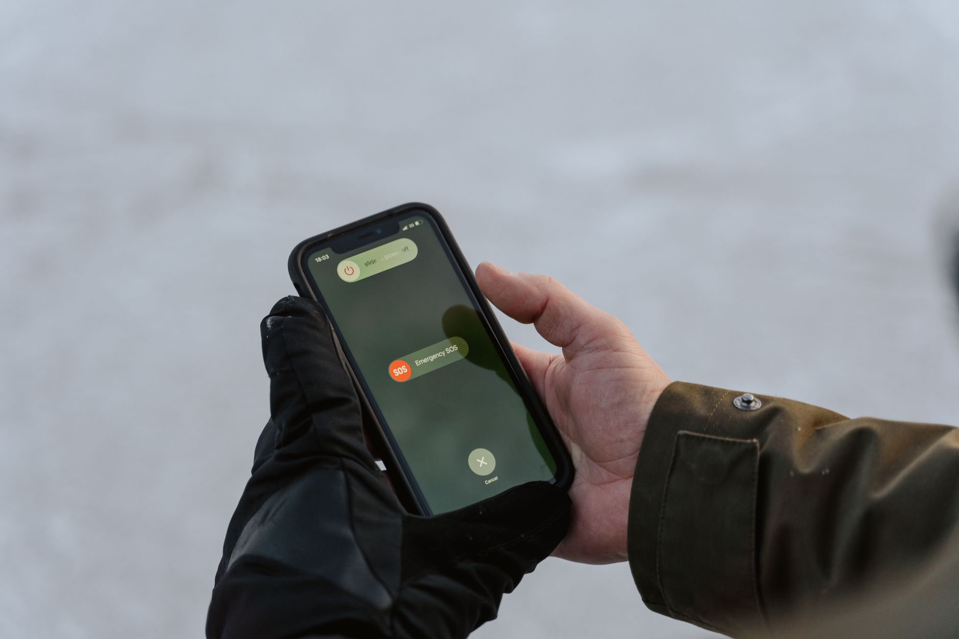 A phone showing a heat weather alert